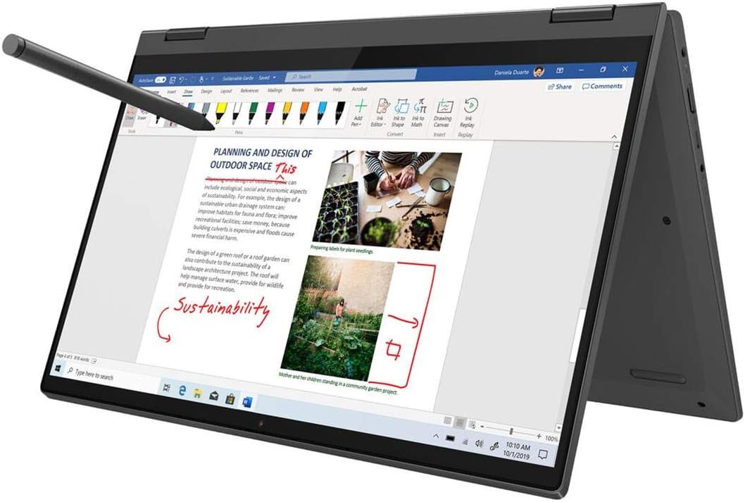 Lenovo IdeaPad Flex 5 14ARE05 14" Full HD Touchscreen 2-in-1 Notebook Computer, AMD Ryzen 7 4700U 2.0GHz, 8GB RAM, 512GB SSD, Windows 10 Home, Graphite Gray