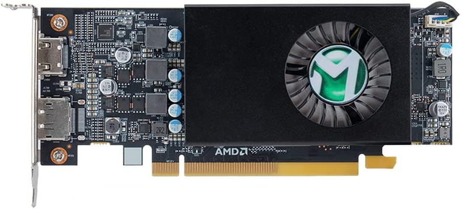 maxsun AMD Radeon RX 550 4GB Low Profile Small Form Factor Video Graphics Card for Gaming Computer PC GPU GDDR5 ITX SFF HDPC 128-Bit DirectX 12 PCI Express X16 3.0, HDMI, DisplayPort