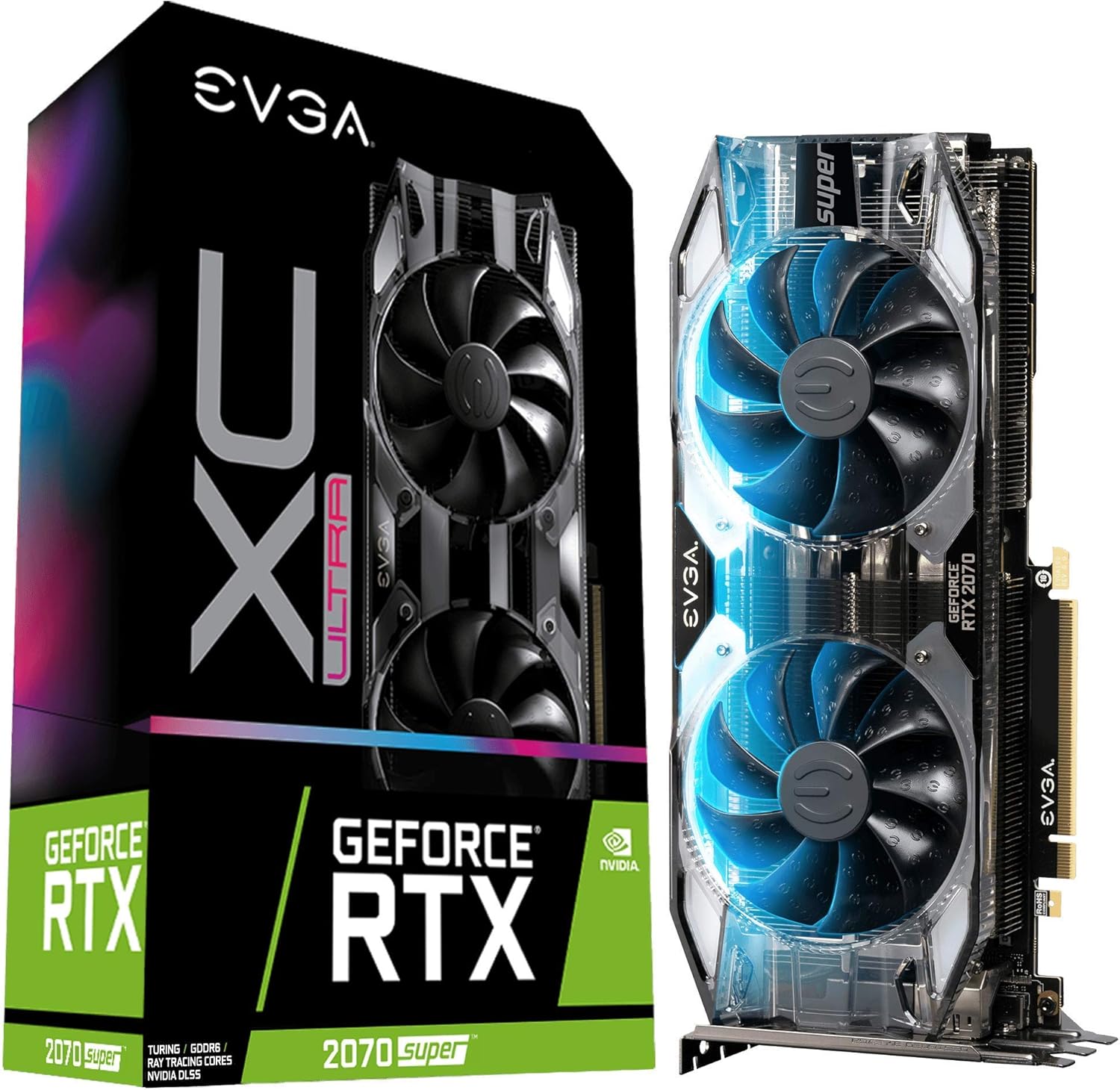 EVGA 08G-P4-3173-KR GeForce RTX 2070 Super XC Ultra Video Card (Renewed)