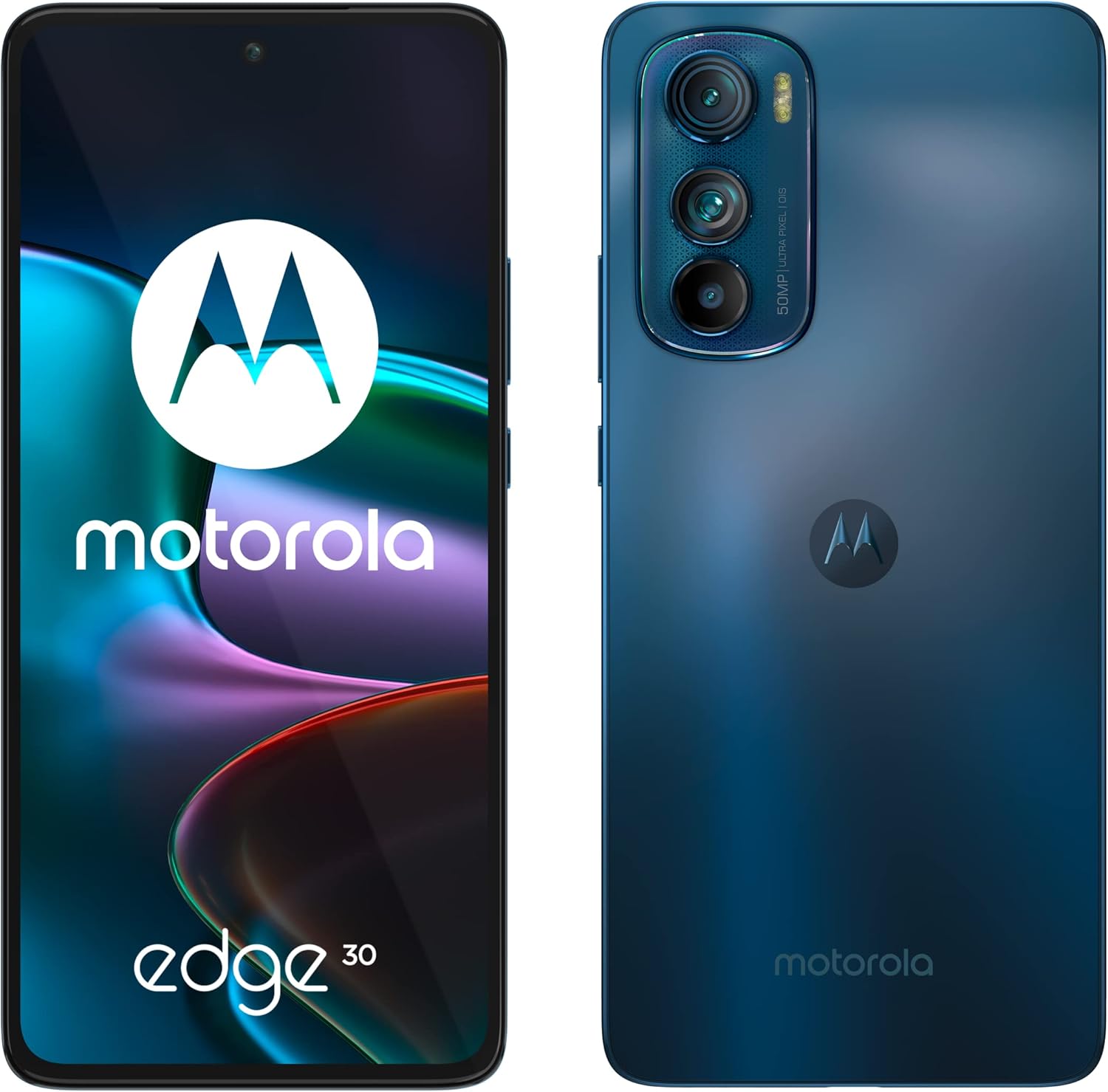 Motorola Edge 30 Dual-Sim 128GB ROM + 8GB RAM (GSM only | No CDMA) Factory Unlocked 5G Smartphone (Meteor Grey) - International Version