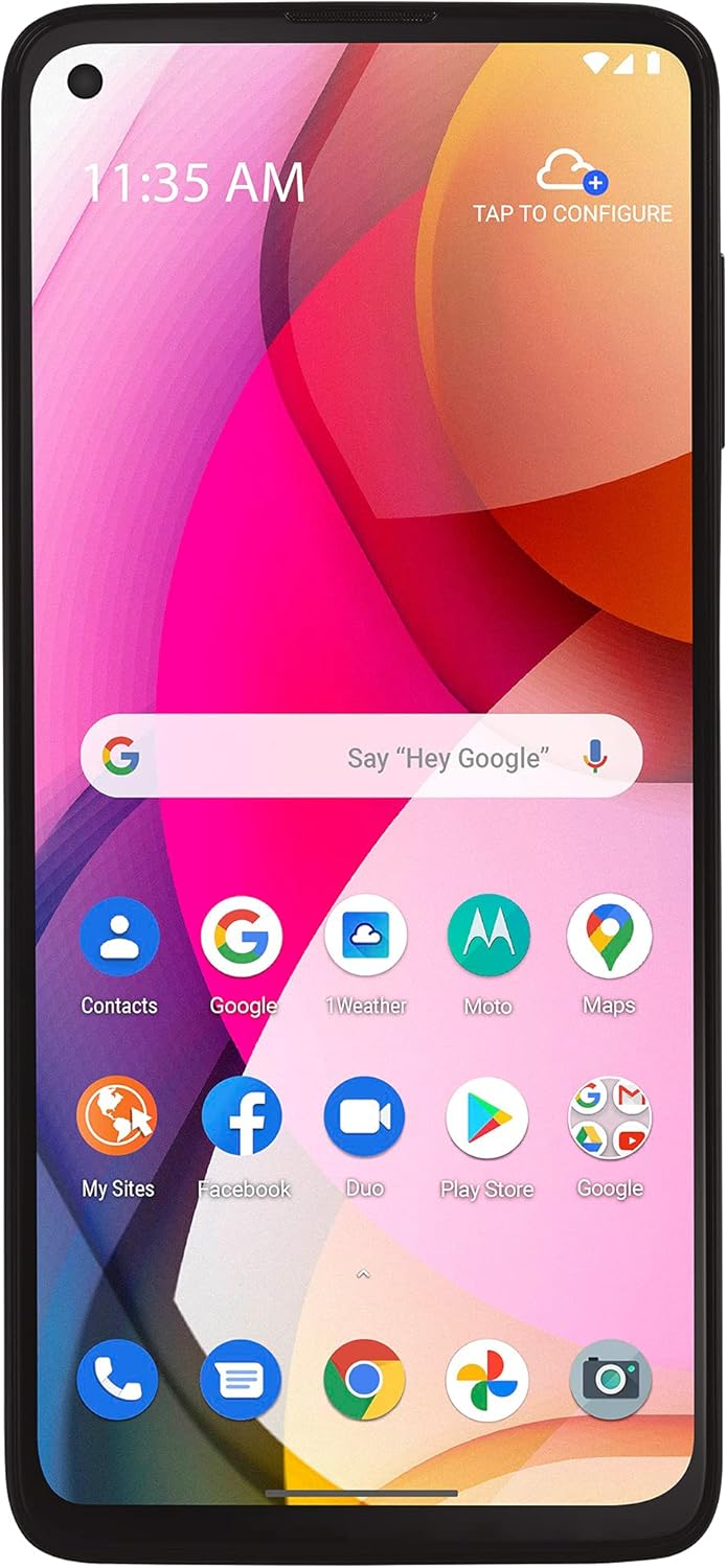 Tracfone Motorola moto g Stylus (2020), 128GB, Gray - Prepaid Smartphone (Locked), Blue