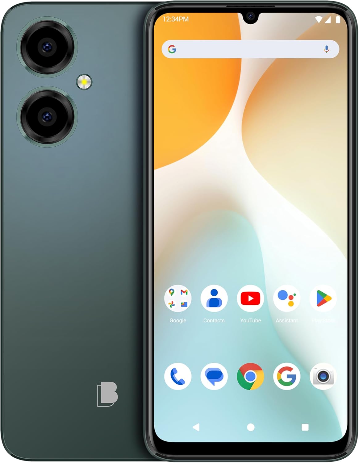 BLU G64 | 2024 | 3-Day Battery | Unlocked | 6.8” HD+ Infinity Display | 256GB | Dual 5MO Camera | US Warranty | Green