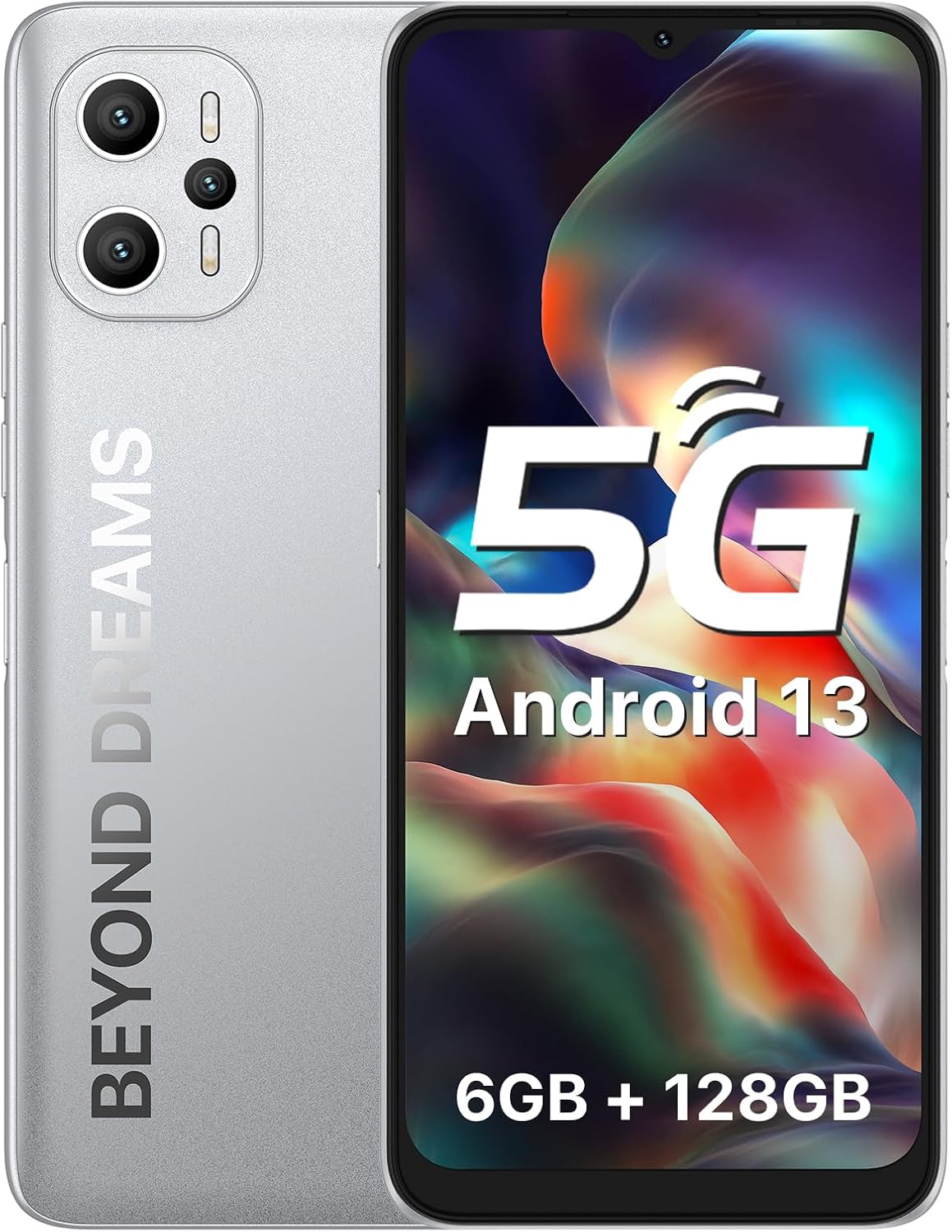 UMIDIGI F3 Pro 5G Unlocked Cell Phone, Android 13, 12(6+6)GB+128GB, 48MP Main Camera, 6.6" FHD+ Display, Octa-Core Processor, 6000mAh Battery, Dual 5G, NFC