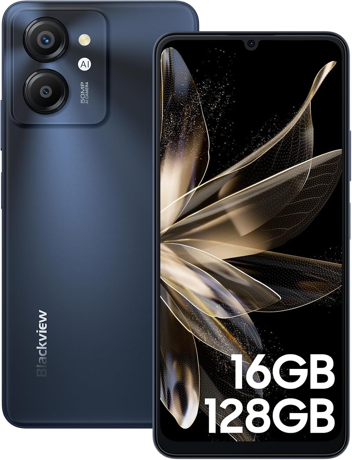 Blackview Color 8 Unlocked Android Phones, Octa-Core 16GB+128GB/SD 2TB Smartphones, 50MP Camera, 6000mAh+18W, 6.75" HD+ 90Hz, Fingerprint ID Cell Phone, 3 Card Slots, 4G Dual SIM Phone, T-Mobile