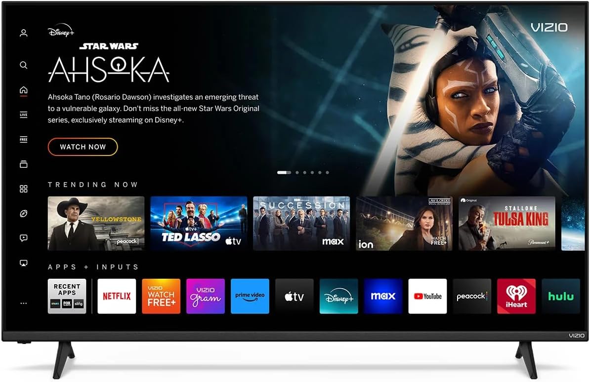 VIZIO 55 Inch V Series 4K UHD HLG Smart TV Bluetooth Compatible, with Dolby Vision HDR/HDR10+, DTS Virtual X, V Gaming Engine and VRR (V4K55C-0801)