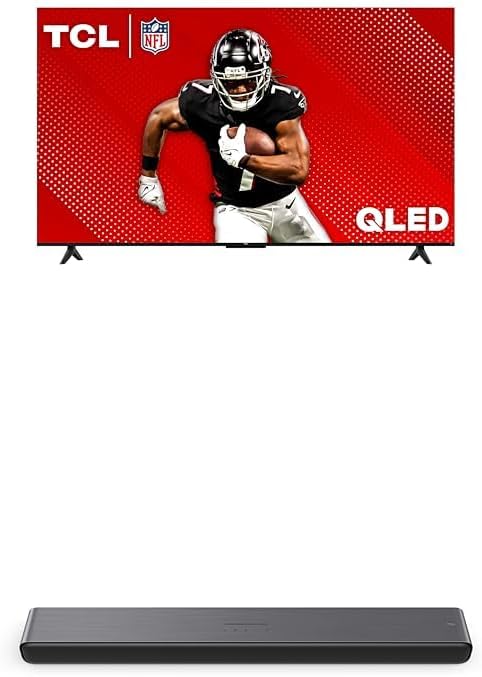 TCL 65-Inch Class Q65 QLED 4K Smart TV with Fire TV (65Q651F, 2024 Model) S45H S Class 2.0 Channel Sound Bar with Dolby Atmos