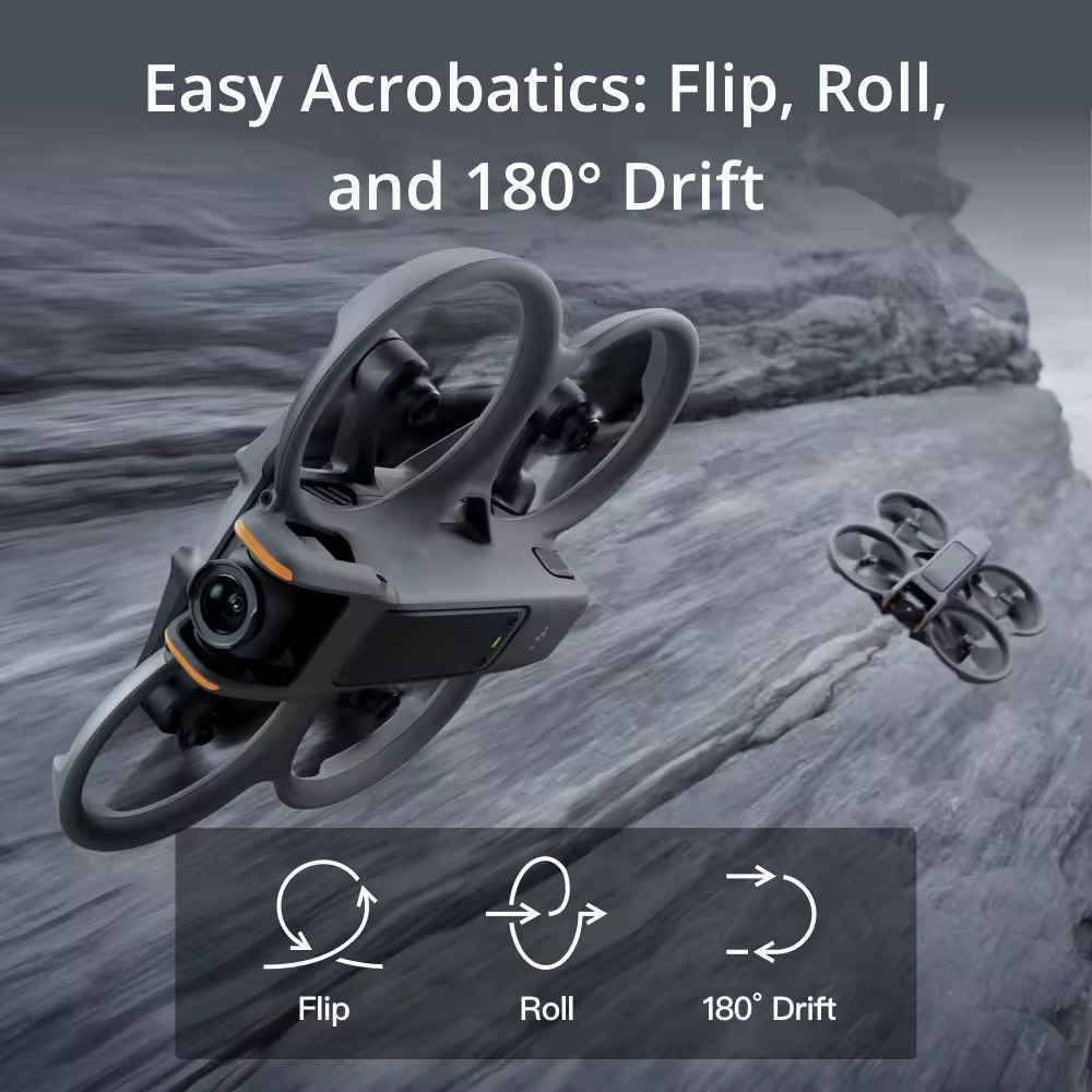 DJI Avata 2 - Camera Drone | โดรนขนาดกะทัดรัด | เซ็นเซอร์ 1/1.3″ 4K/60fps | มีกิมบอล | พร้อมใบพัดในตัว