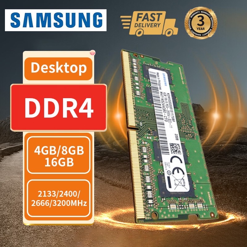 Samsung Notebook RAM DDR4 4GB 8GB 16GB Laptop Memory 2133 2400 2666 3200MHZ SODIMM PCL4 Ram