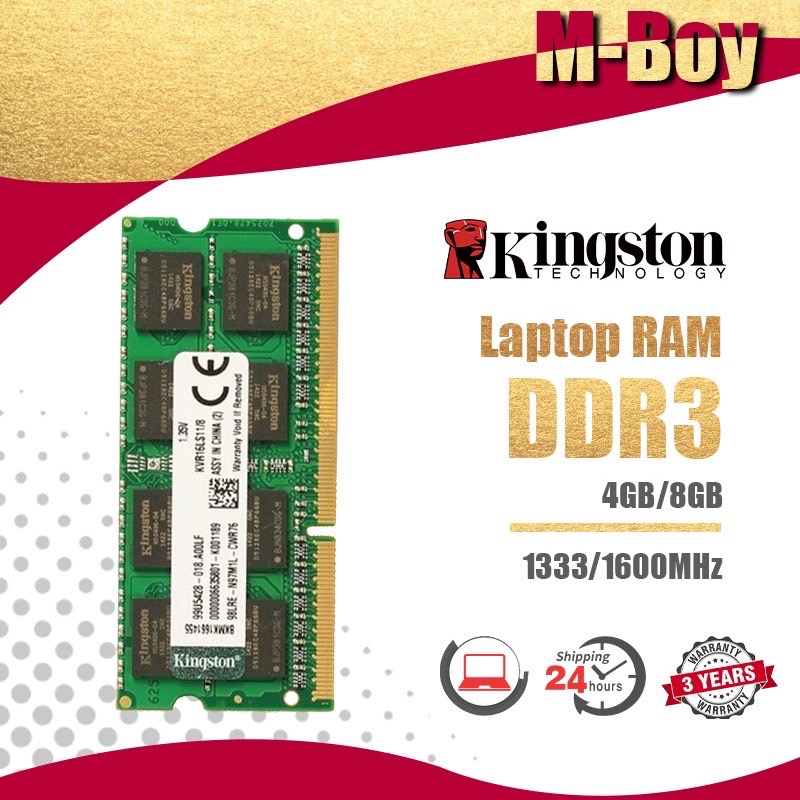 Kingston 4GB/8GB Laptop RAM DDR3L DDR3 1600MHZ SODIMM memory for notebok