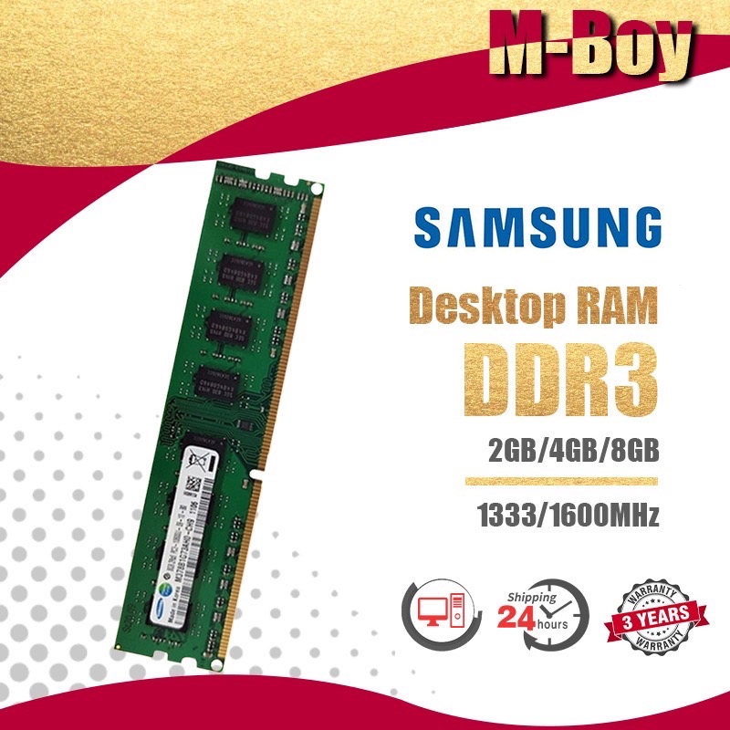 Samsung 2GB/4GB/8GB Desktop RAM DDR3 1333/1600MHZ DIMM memory for PC