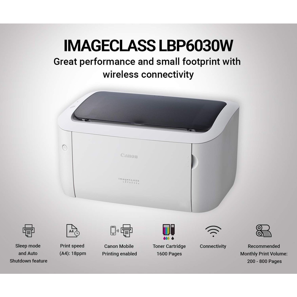 Printer Canon LBP6030 / LBP6030W ของใหม่ ประกัน 3 ปี กรุณากดสั่งไม่เกิน 2 เครื่องต่อ 1 คำสั่งซื้อ