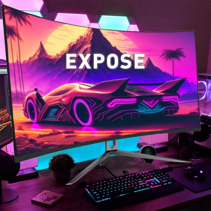 27 นิ้ว จอคอมพิวเตอร์ 165hz จอคอม monitor 24 นิ้ว จอคอมพิวเตอร์ 2K จอโค้ง IPS 1MS เต็มจอไร้ขอบ LED