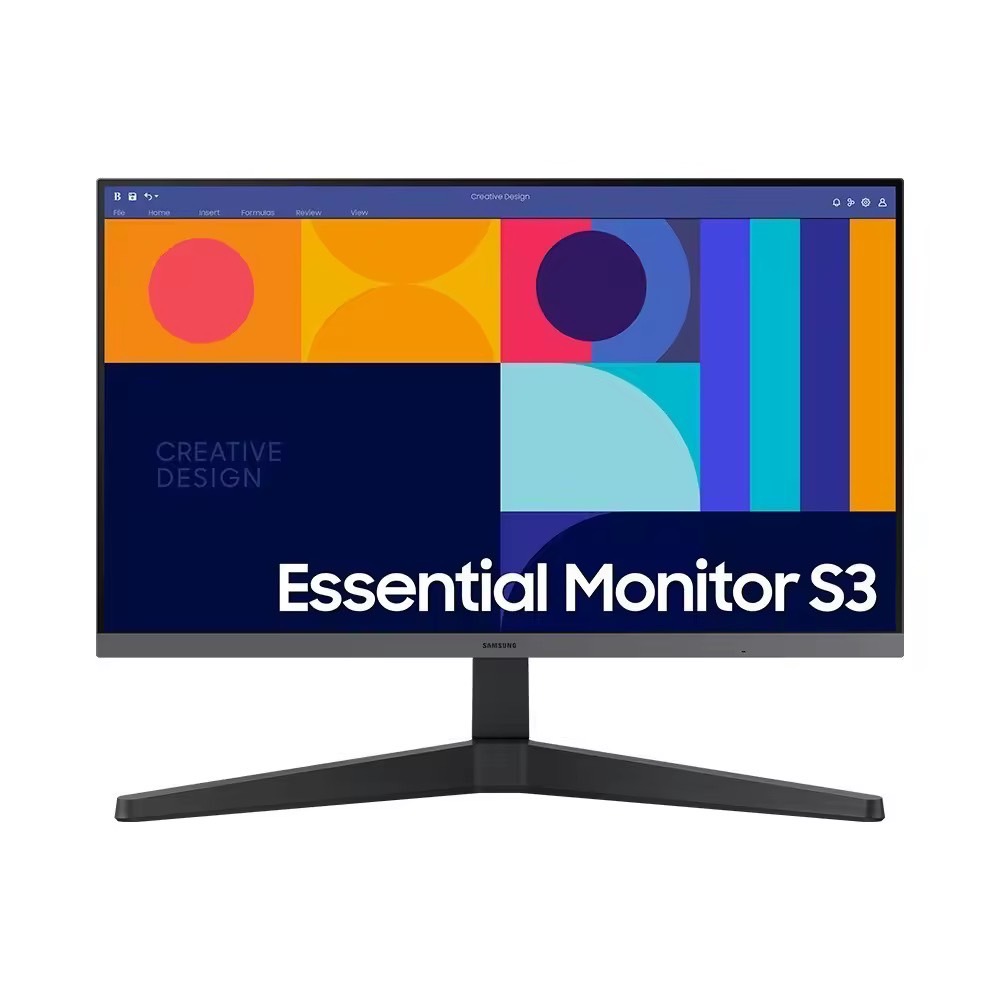 Samsung Essential Monitor S3 S33GC (LS24C330GAEXXT) จอมอนิเตอร์ 24" Full HD (1920x1080), IPS, MAX 100Hz, AMD FreeSync, HDMI & Display Port