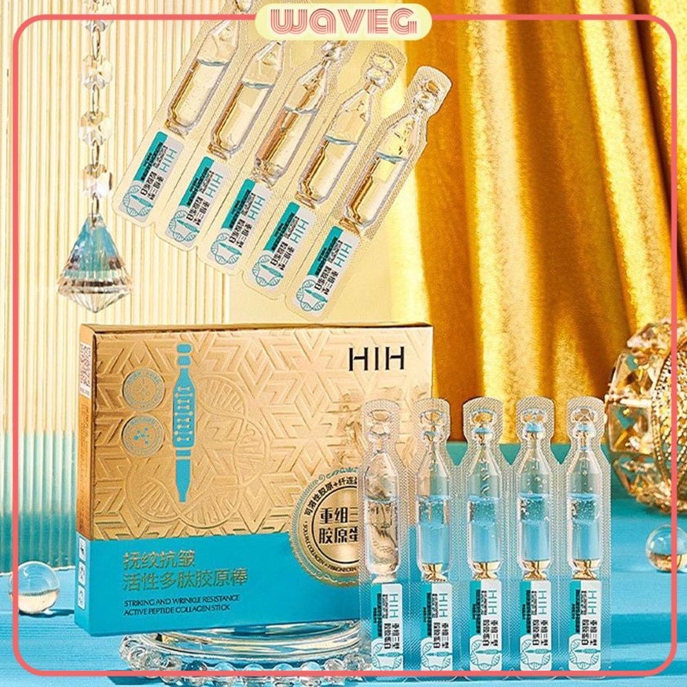 Hih Anti-wrinkle Active Polypeptide Collagen Essence เติมความชุ่มชื้น สดชื่น ปรับปรุงผิวแห้ง ดูแลผิวหน้าให้เรียบเนียน WAVETH