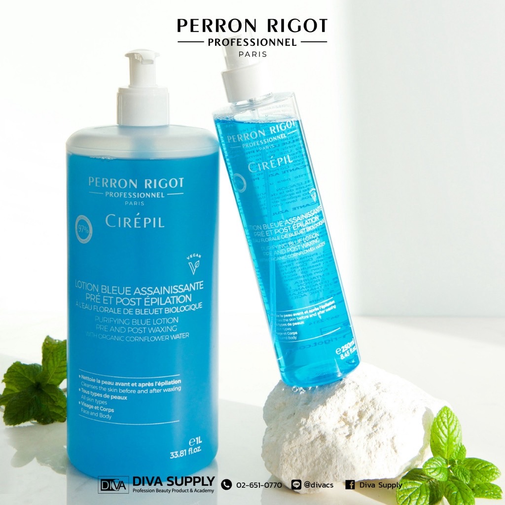 Cirepil Cleansing Blue Lotion น้ำยาทำความสะอาดผิว เตรียมผิวและคลีนผิวก่อนหลังแว๊กซ์ จำเป็นต้องใช้คู่กับการแว๊กซ์ทุกครั้ง