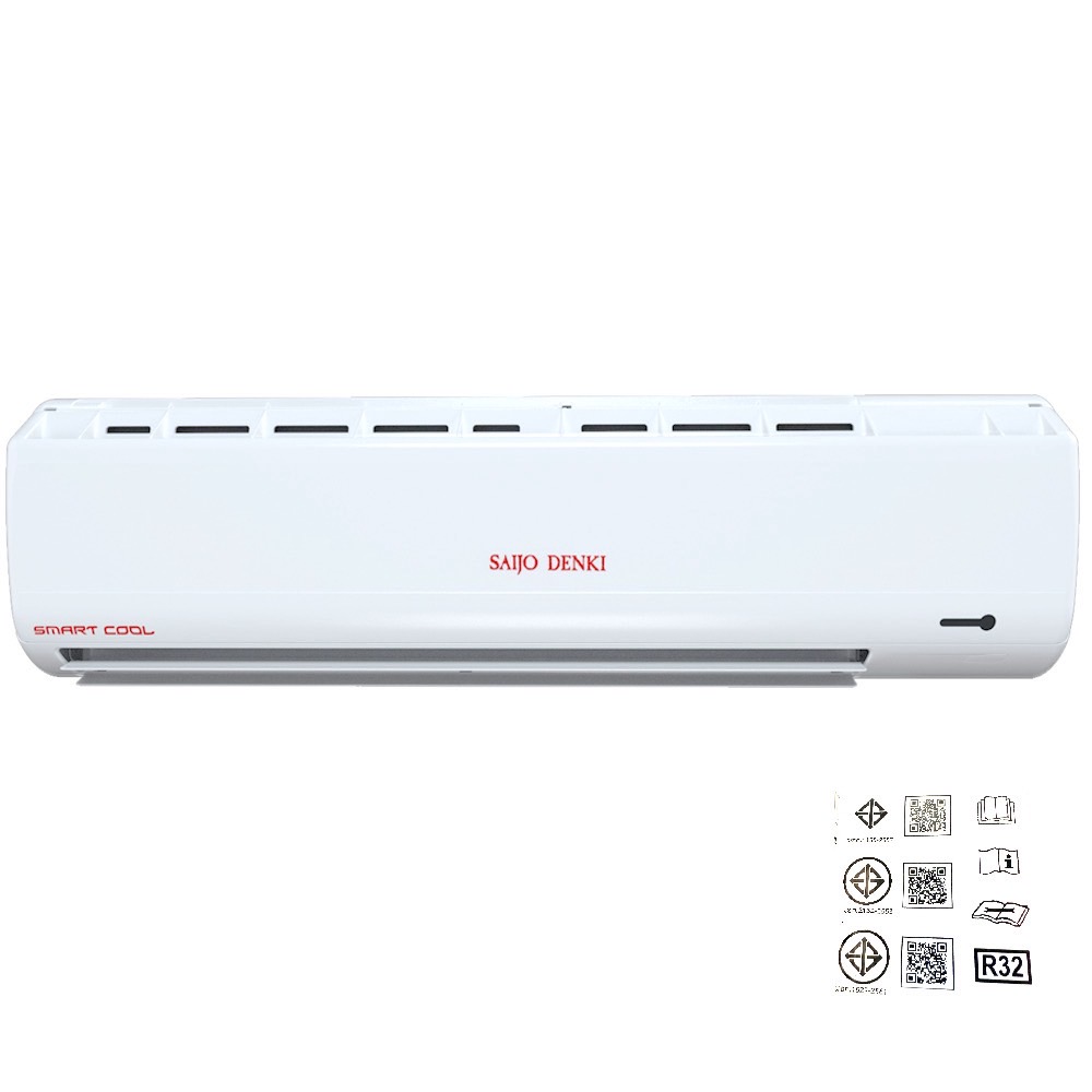 [ติดตั้ง] SAIJO DENKI แอร์ติดผนังรุ่น SMART COOL R32 ขนาด 9563-25498 BTU