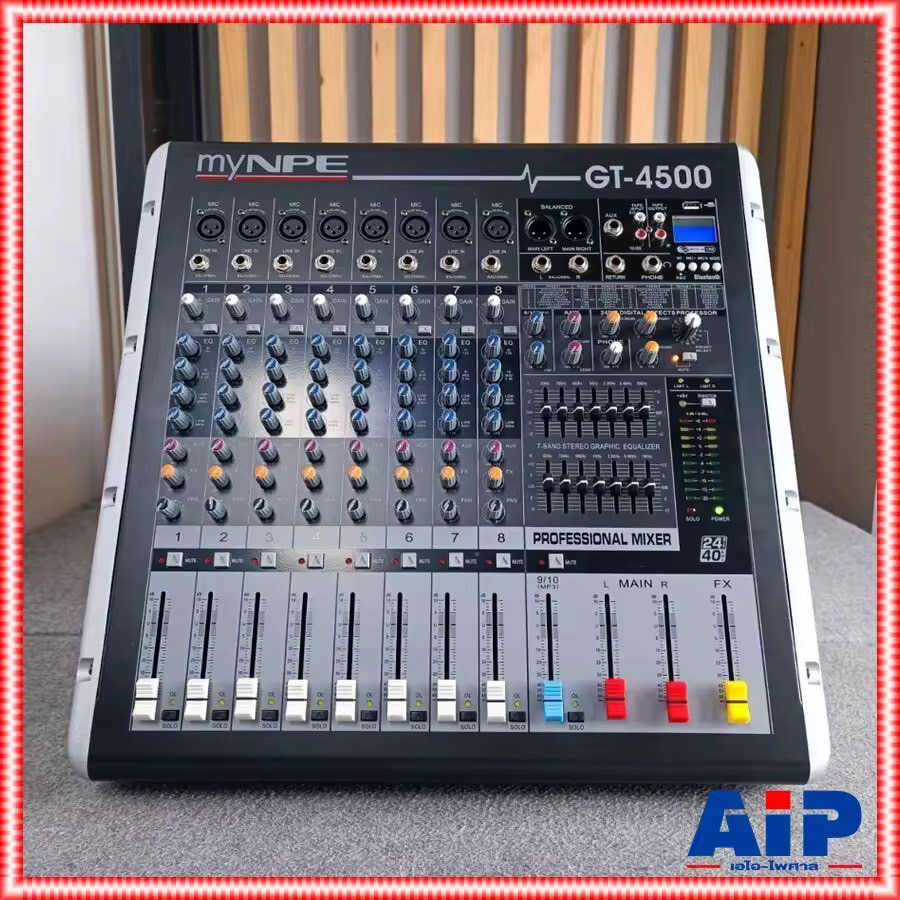 MYNPE GT-4500 POWERMIX USB/BT 4x500w เครื่องปรับแต่งเสียง เพาเวอร์มิกซ์ GT4500 GT 4500 มิกซ์ มิกเซอร์ เครื่องเสียง