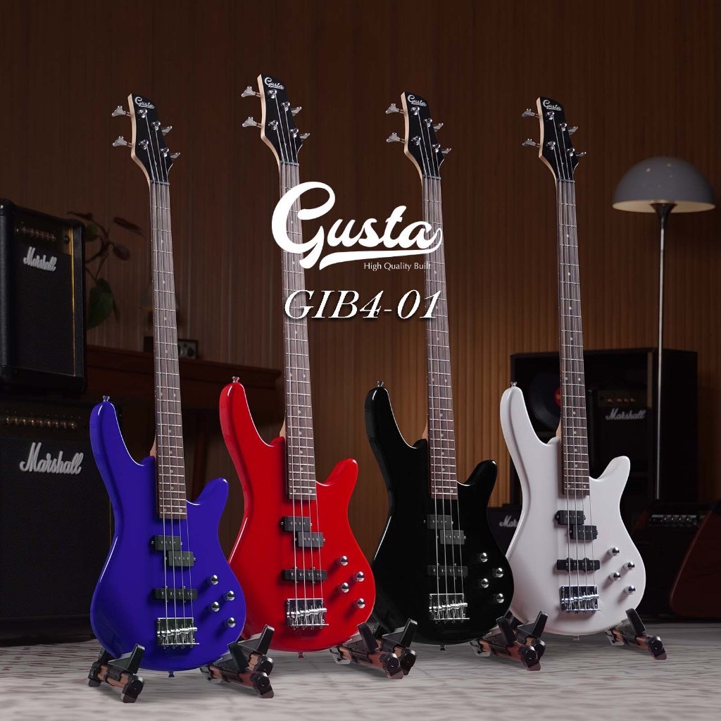 Gusta GIB4-01 เบสไฟฟ้า 4 สาย รับประกันศูนย์ Music Arms