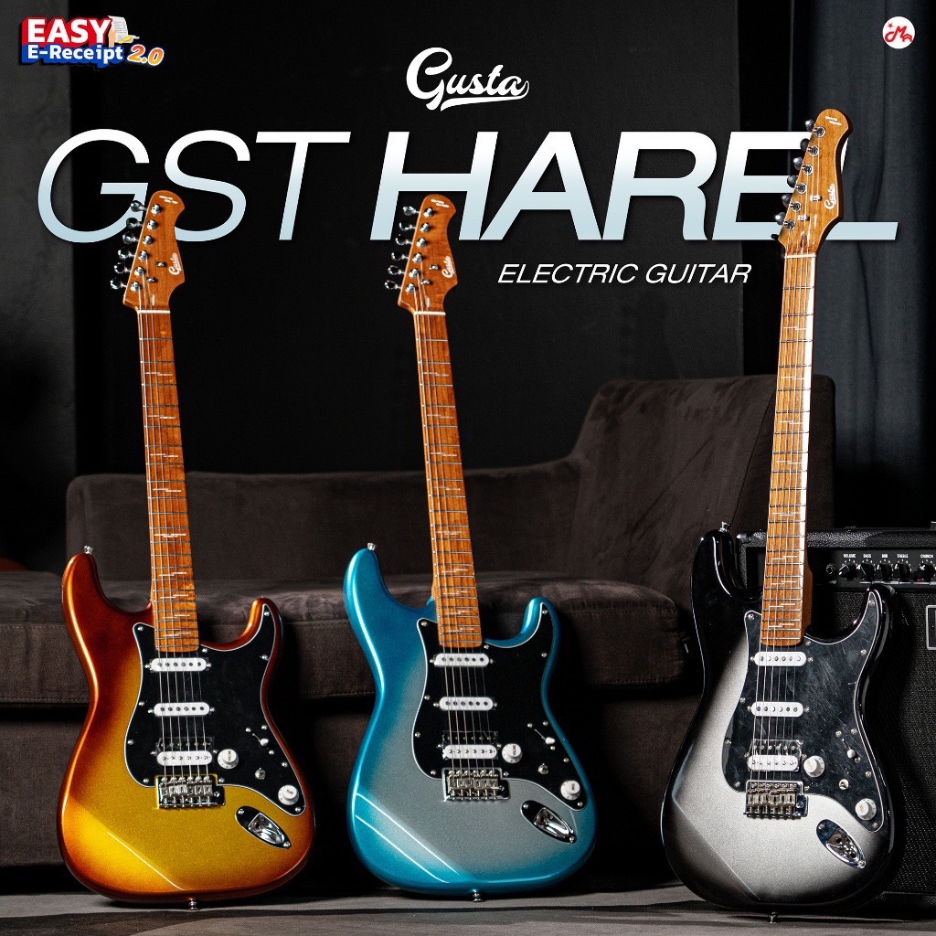 Gusta GST Harel กีตาร์ไฟฟ้า Electric Guitar รับประกันศูนย์ Music Arms