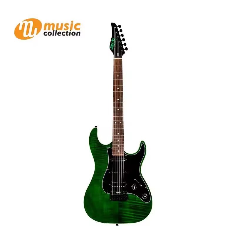 JET กีตาร์ไฟฟ้า JS-450 HSS TRANSPARENT GREEN