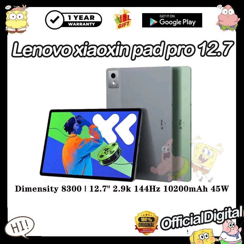 Global Rom Lenovo Xiaoxin Pad Pro 12.7 2025 Tablet Dimensity 8300 2.9k 144Hz 10200mAh Lenovo Xiaoxin Tablet Lenovo Tab