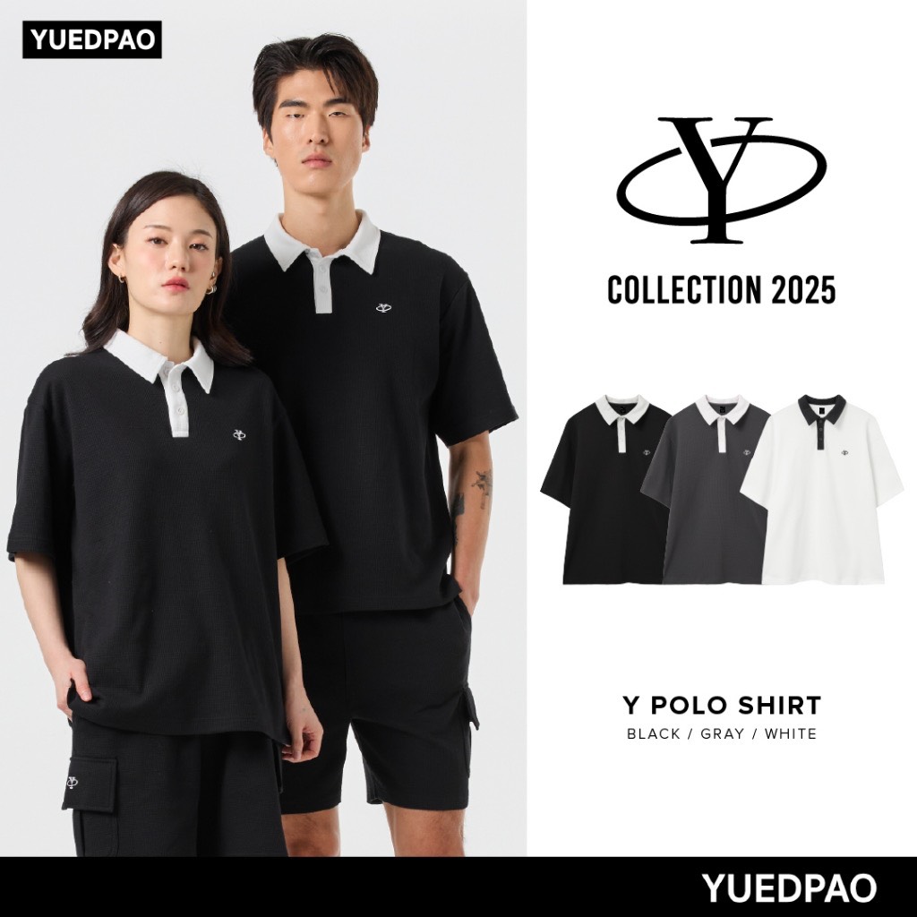 Yuedpao Polo Shirt Y Collection 2025 ผ้าหนาทรงสวย ยับยากรีดง่าย เสื้อยืดเปล่า เสื้อโปโล