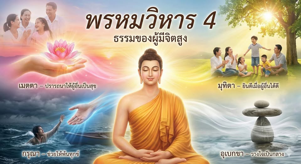พรหมวิหาร 4 (ธรรมของผู้มีจิตสูง)